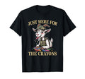 Funny Im Just Here Crayons Goat Son T-Shirt - Casual Everyday Wear Unisex - T-Shirt, Sweatshirt, Hoodie