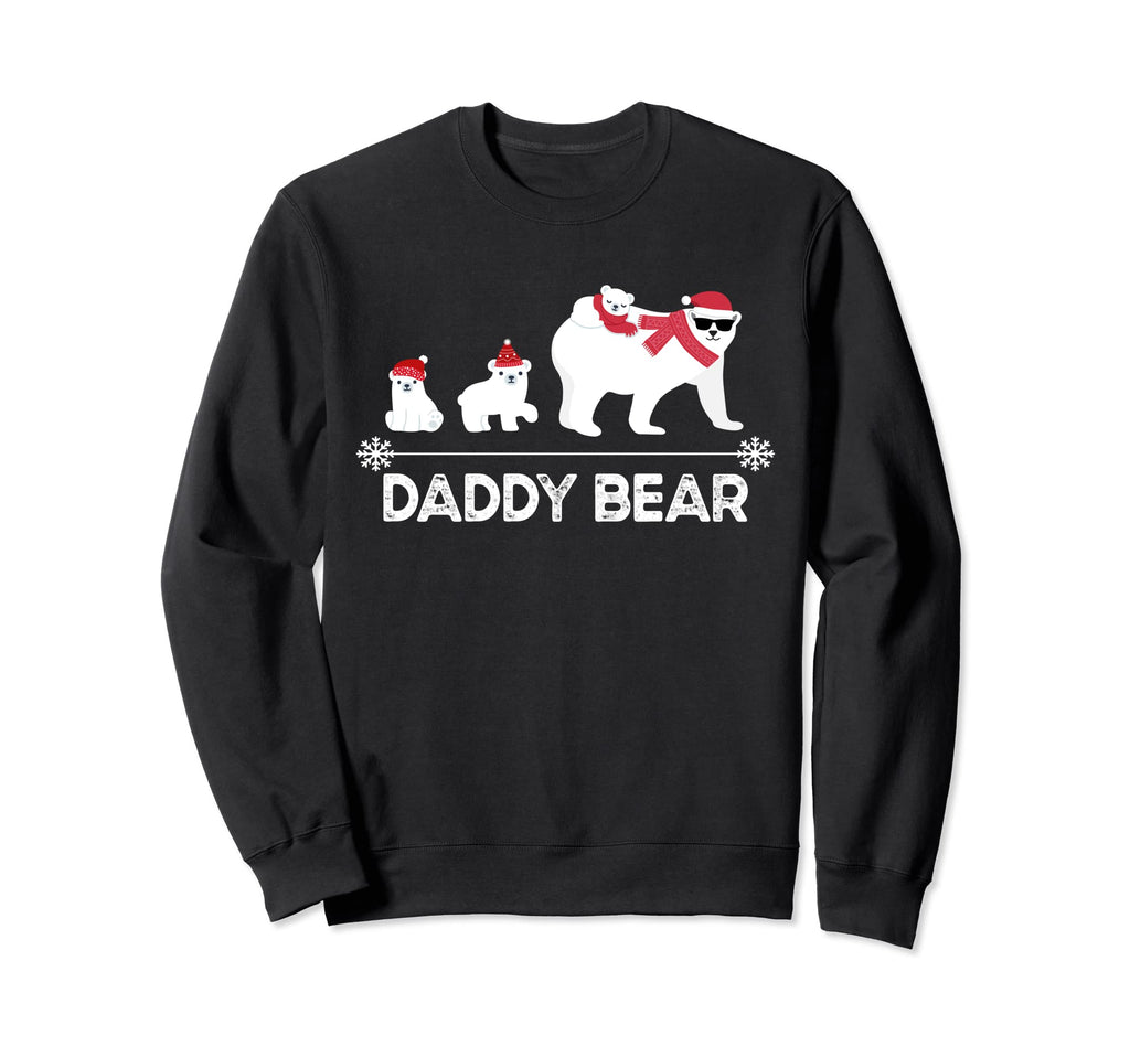 Daddy Bear Gift Polar Bear Papa Sweatshirt - Minimalist Print Men Women - T-Shirt, Sweatshirt, Hoodie