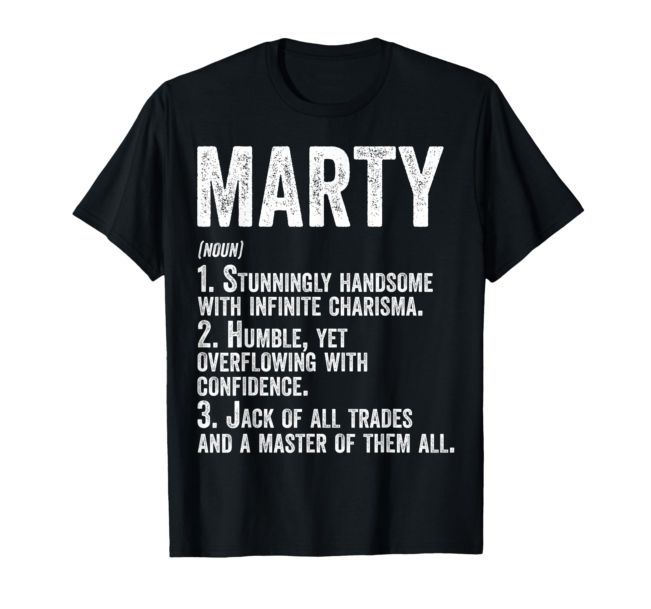 First Name Marty Definition T-Shirt - Streetwear Style for Adults - T-Shirt, Sweatshirt, Hoodie