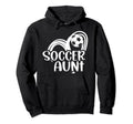 Soccer Aunt Heart Aunt Soccer Player Hoodie - Graphic Print Men Women - T-Shirt, Sweatshirt, Hoodie
