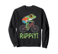 Funny Frog Cycling Cyclist Sweatshirt - Casual Everyday Wear for Adults - T-Shirt, Sweatshirt, Hoodie