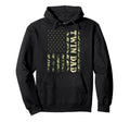 Fathers Day Daddy Twin Dad Camouflage Hoodie - Custom Art Print Unisex - T-Shirt, Sweatshirt, Hoodie