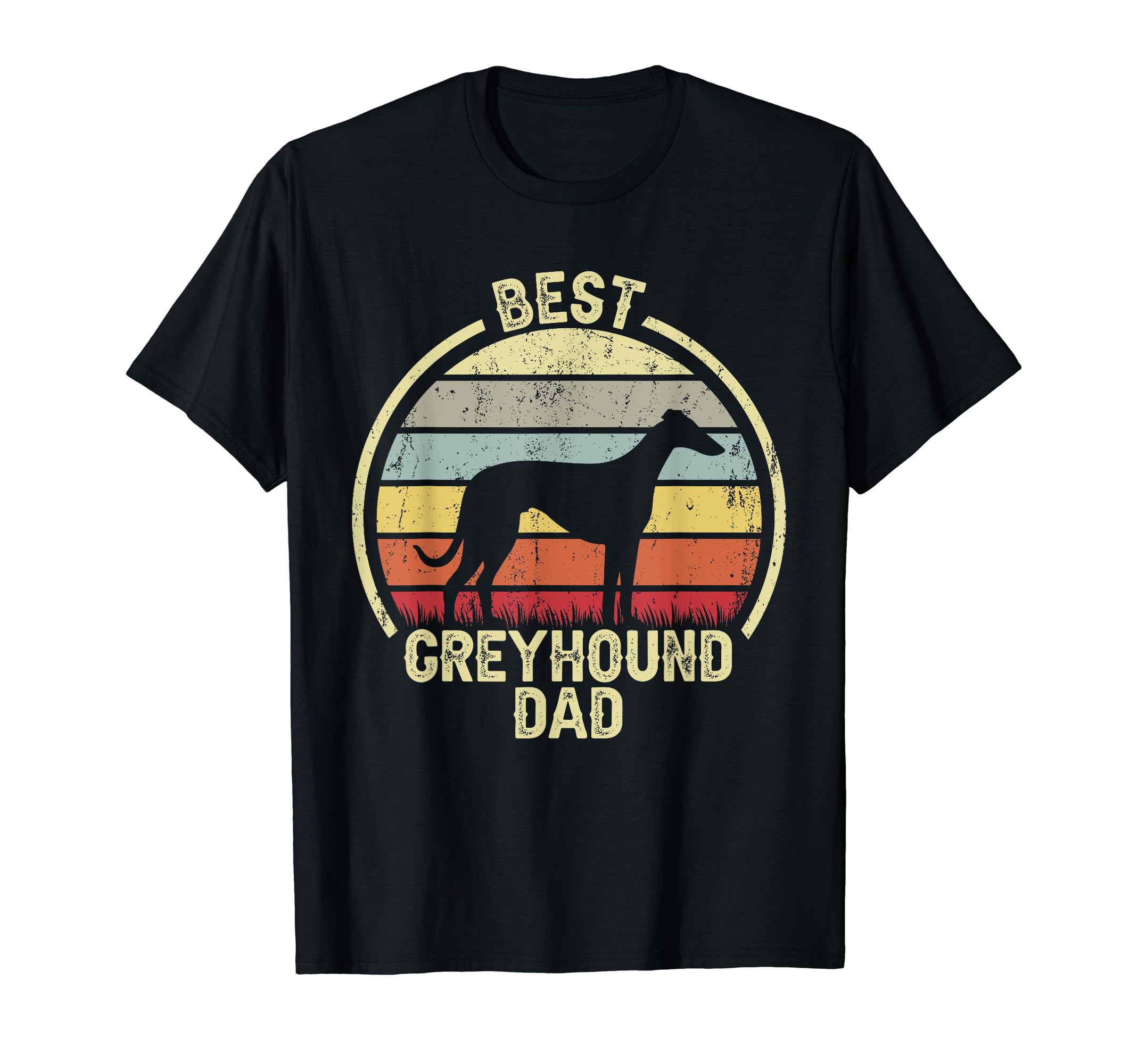 Best Dog Father Dad Greyhound T-Shirt - Trendy Graphic Unisex - T-Shirt, Sweatshirt, Hoodie