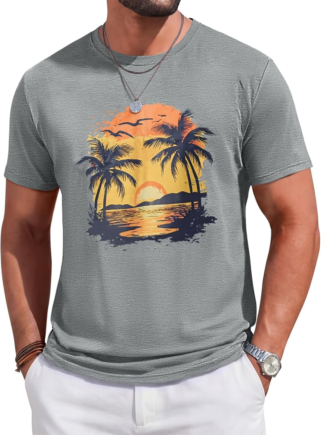 Mens Short Sleeve Crew Neck Casual Graphic Summer - Adult & Kids T-Shirts, Sweatshirts & Hoodies apparel design preview 1