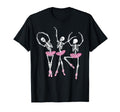 Ballerina Skeletons Dancing Halloween T-Shirt - Trendy Graphic Unisex - T-Shirt, Sweatshirt, Hoodie