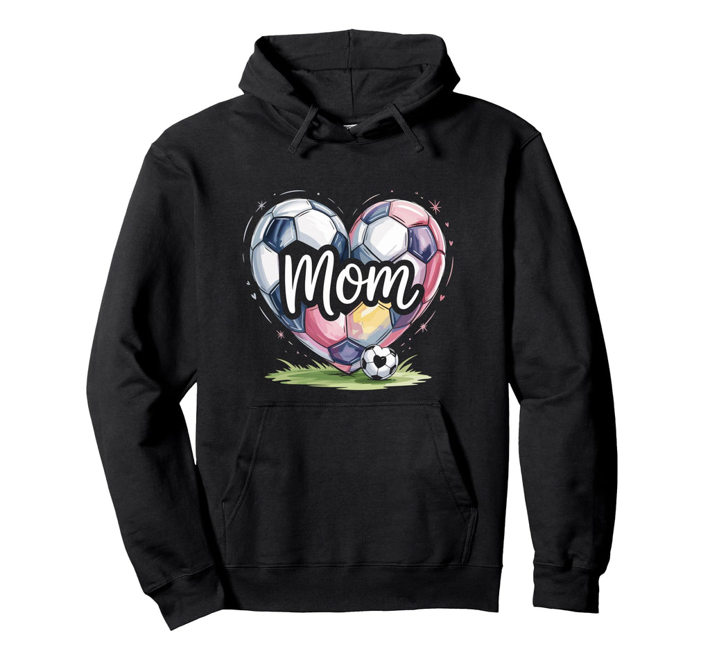 Game Day Team Sports Heart Mothers Hoodie - Fun Novelty Design for Adults - T-Shirt, Sweatshirt, Hoodie