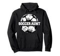 Soccer Aunt Soccer Ball Split Funny Hoodie - Trendy Graphic Men Women - T-Shirt, Sweatshirt, Hoodie