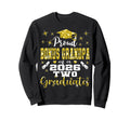 Proud Bonus Grandpa Two 2026 Sweatshirt - Casual Everyday Wear Unisex - T-Shirt, Sweatshirt, Hoodie