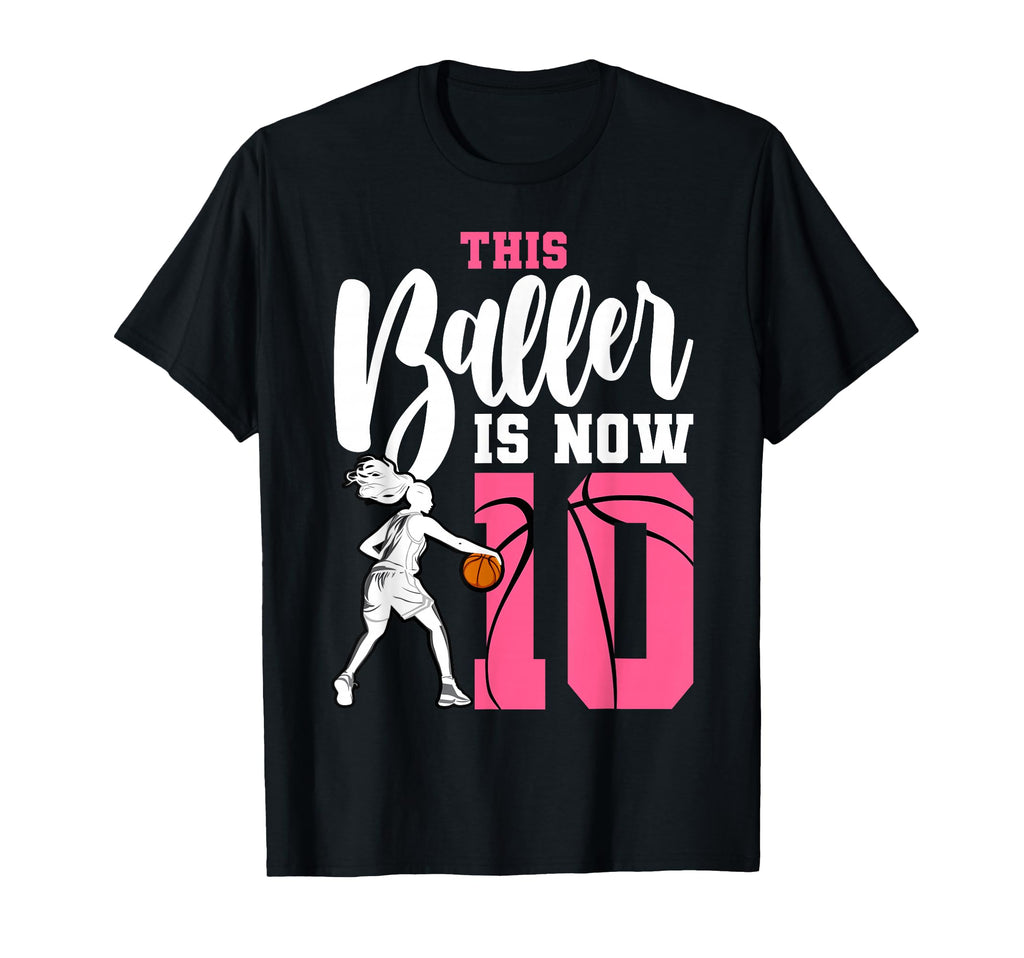 This Baller Is Now 10 Year Old T-Shirt - Novelty Apparel for Adults - T-Shirt, Sweatshirt, Hoodie