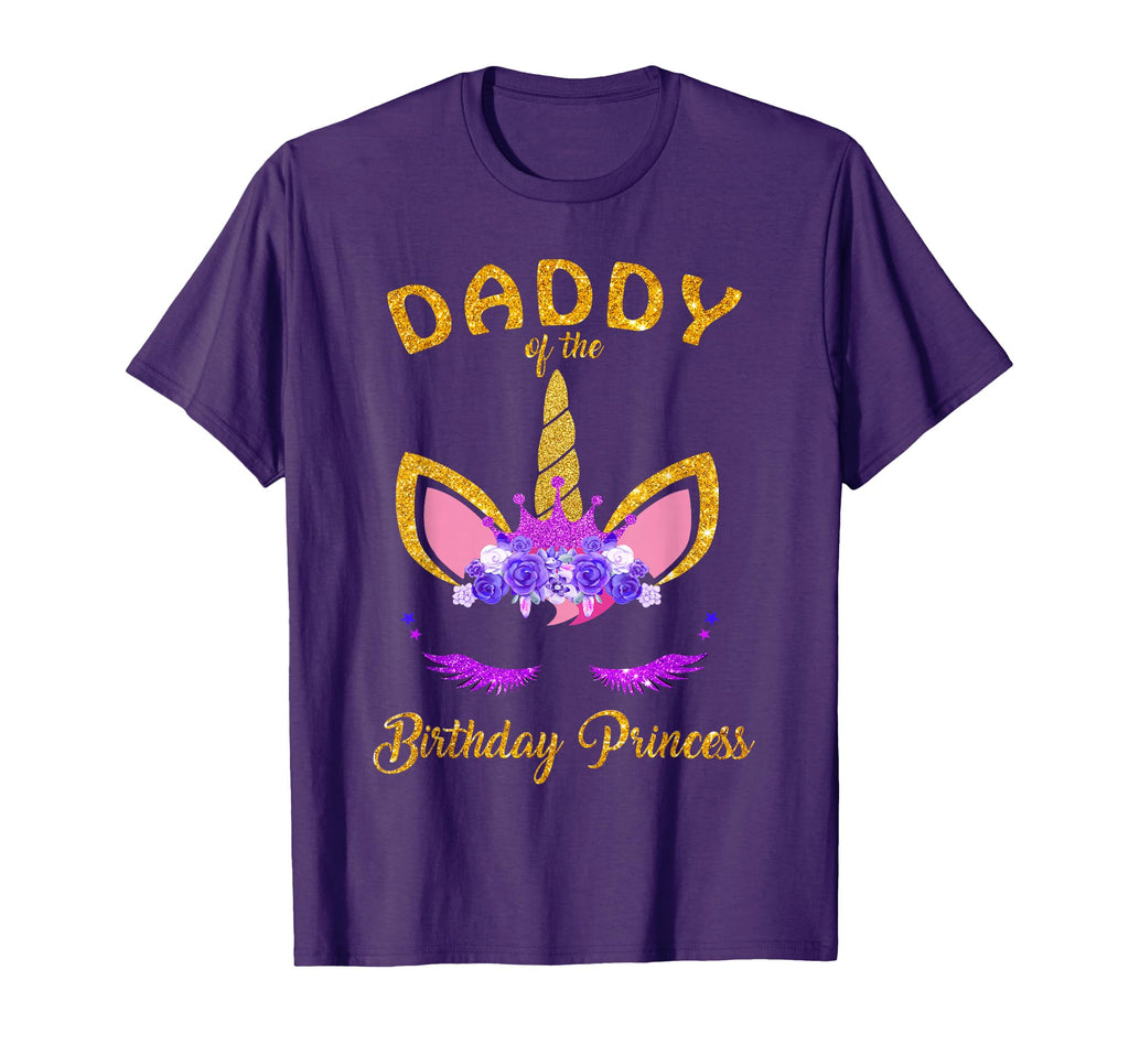 Daddy Birthday Princess Unicorn Outfit T-Shirt - Trendy Graphic for Adults - T-Shirt, Sweatshirt, Hoodie