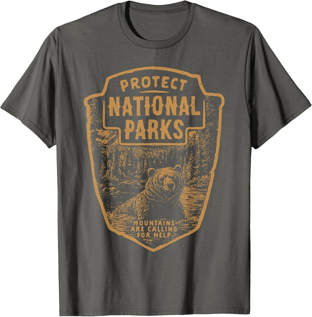 Support Our National Parks Bear Graphic - Adult & Kids T-Shirts, Sweatshirts & Hoodies apparel design preview 1