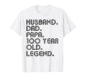 Husband Dad Papa 100 Year Old Legend Dad T-Shirt - Minimalist Print Unisex - T-Shirt, Sweatshirt, Hoodie