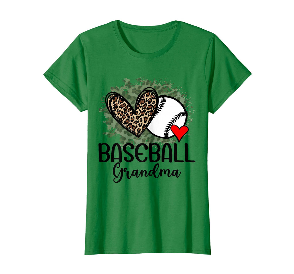 Baseball Grandma Funny Leopard Heart T-Shirt - Graphic Print for Adults - T-Shirt, Sweatshirt, Hoodie