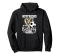 Boyfriend Birthday Soccer Ball Leopard Heart Hoodie - Graphic Print Unisex - T-Shirt, Sweatshirt, Hoodie
