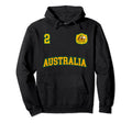 Australia Soccer No 2 Australian Flag Hoodie - Novelty Apparel Men Women - T-Shirt, Sweatshirt, Hoodie