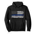 Police Officer Us Usa American Flag Hoodie - Custom Art Print for Adults - T-Shirt, Sweatshirt, Hoodie