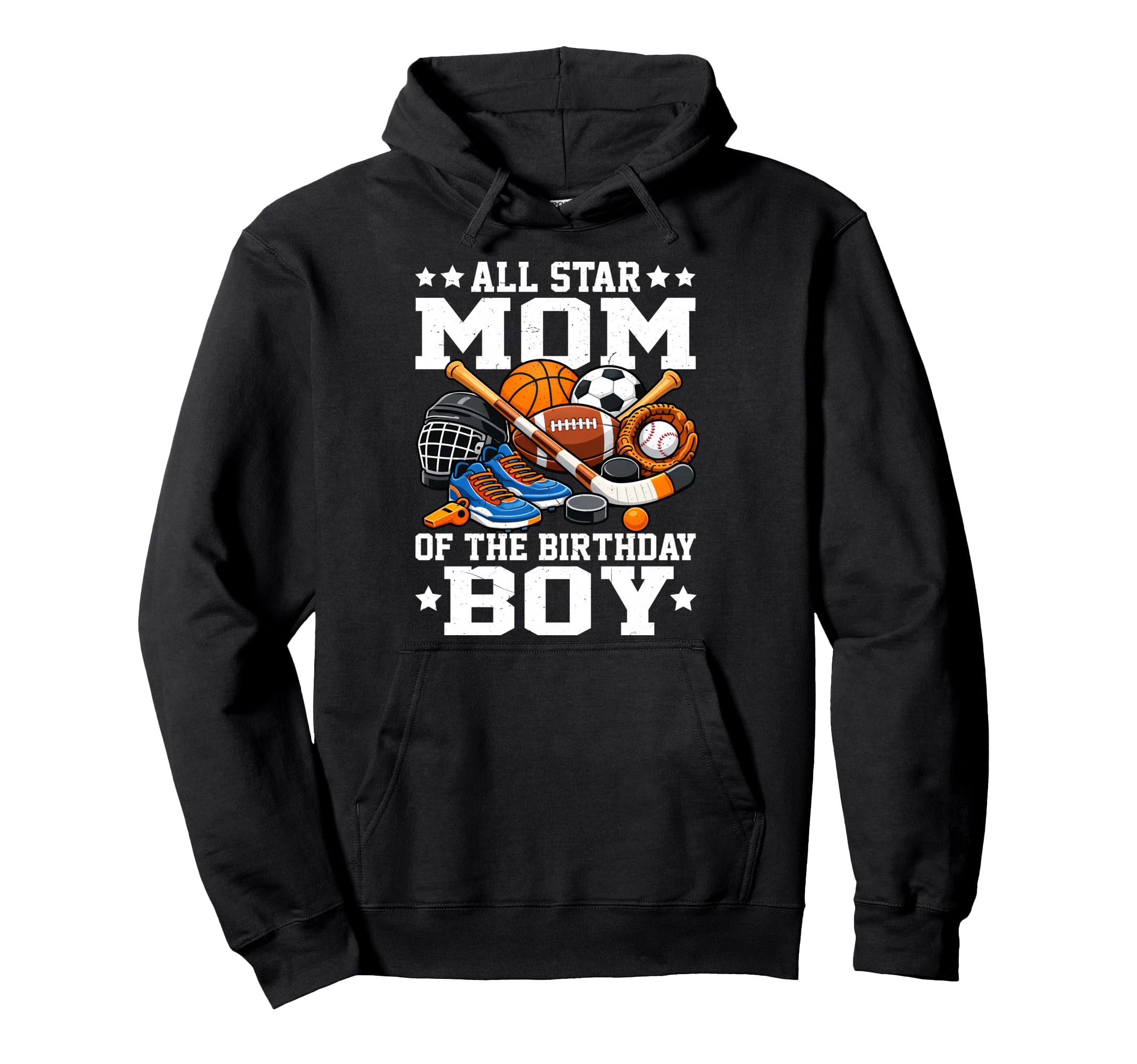 Ll Star Mom Birthday Basketball Soccer Hoodie - Streetwear Style Men Women - T-Shirt, Sweatshirt, Hoodie