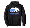 Papa Bear Support Guillain Barre Hoodie - Minimalist Print Men Women - T-Shirt, Sweatshirt, Hoodie