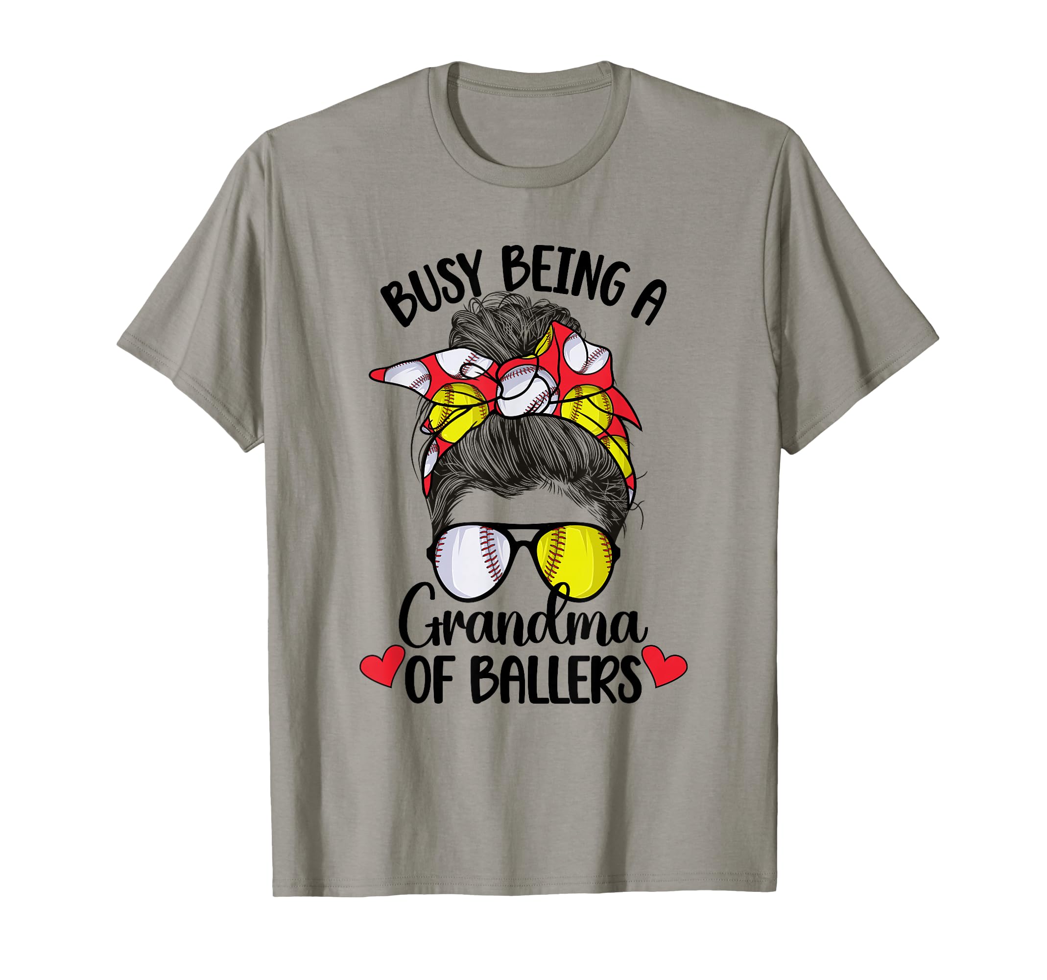 Grandma Ballers Softball Baseball Grandma T-Shirt - Novelty Apparel Unisex - T-Shirt, Sweatshirt, Hoodie