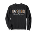Soccer Brother Leopard Family Sweatshirt - Streetwear Style Unisex - T-Shirt, Sweatshirt, Hoodie