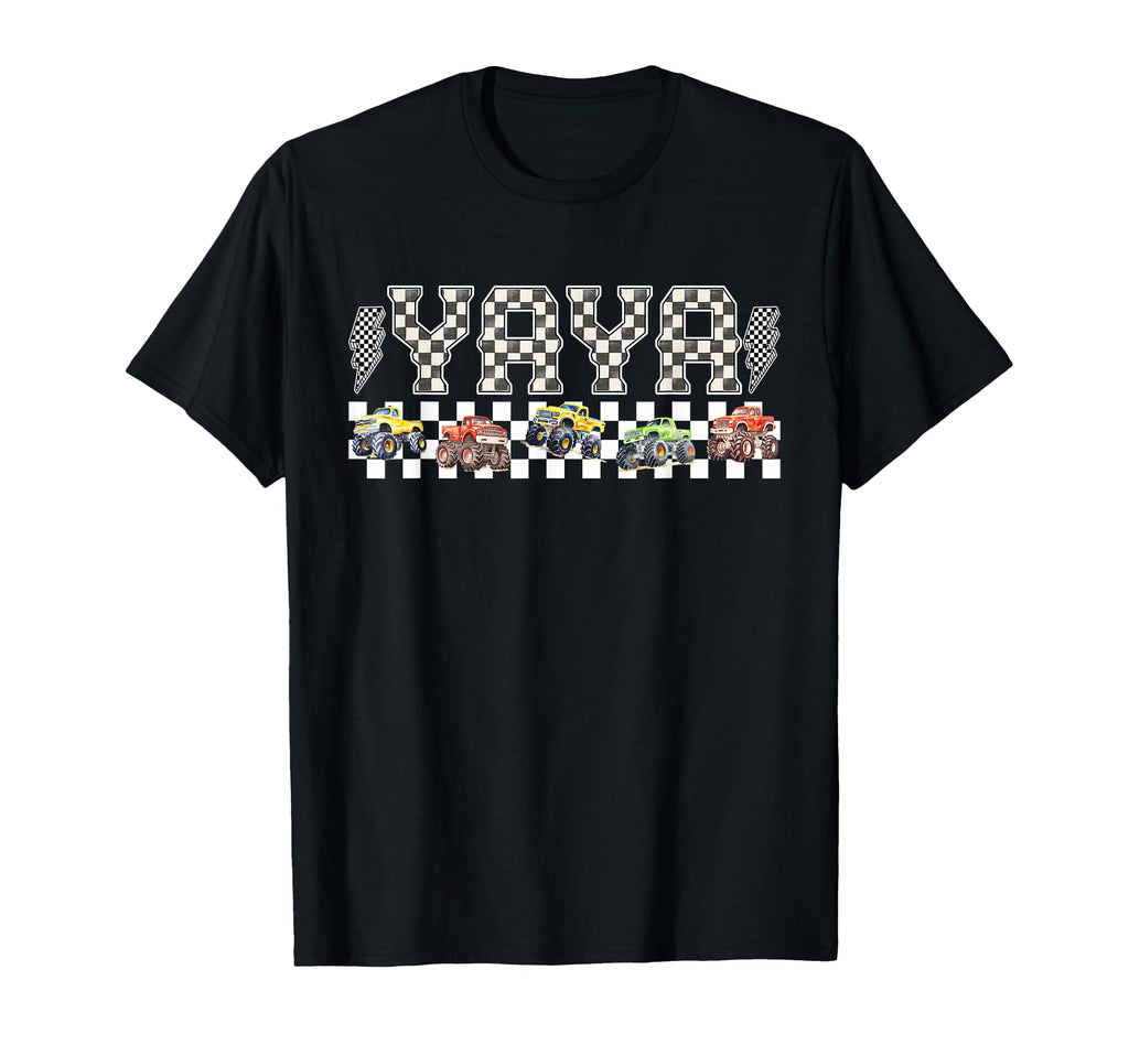 Yaya Monster Truck Family Crew Birthday T-Shirt - Minimalist Print Unisex - T-Shirt, Sweatshirt, Hoodie
