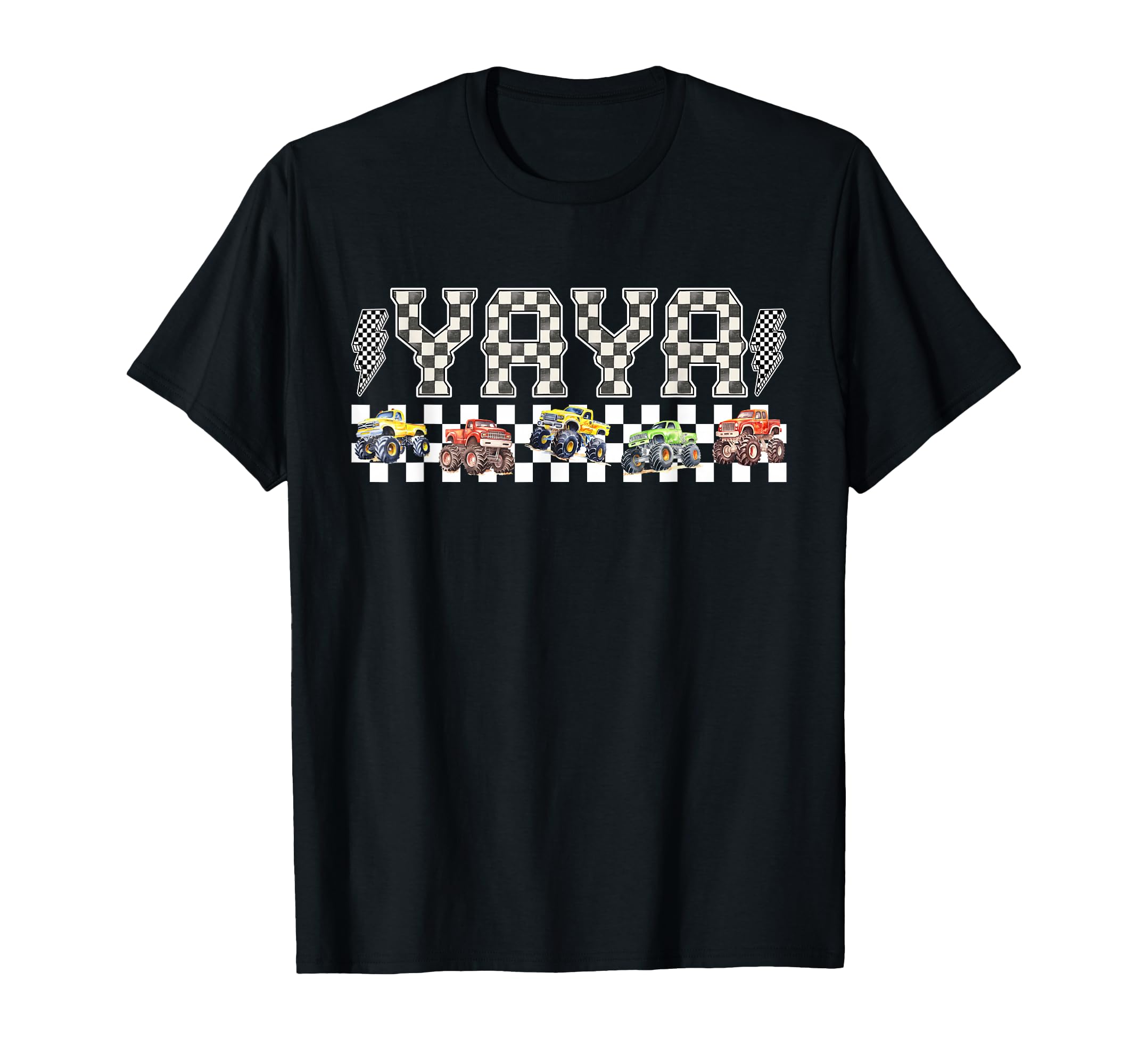 Yaya Monster Truck Family Crew Birthday T-Shirt - Minimalist Print Unisex - T-Shirt, Sweatshirt, Hoodie
