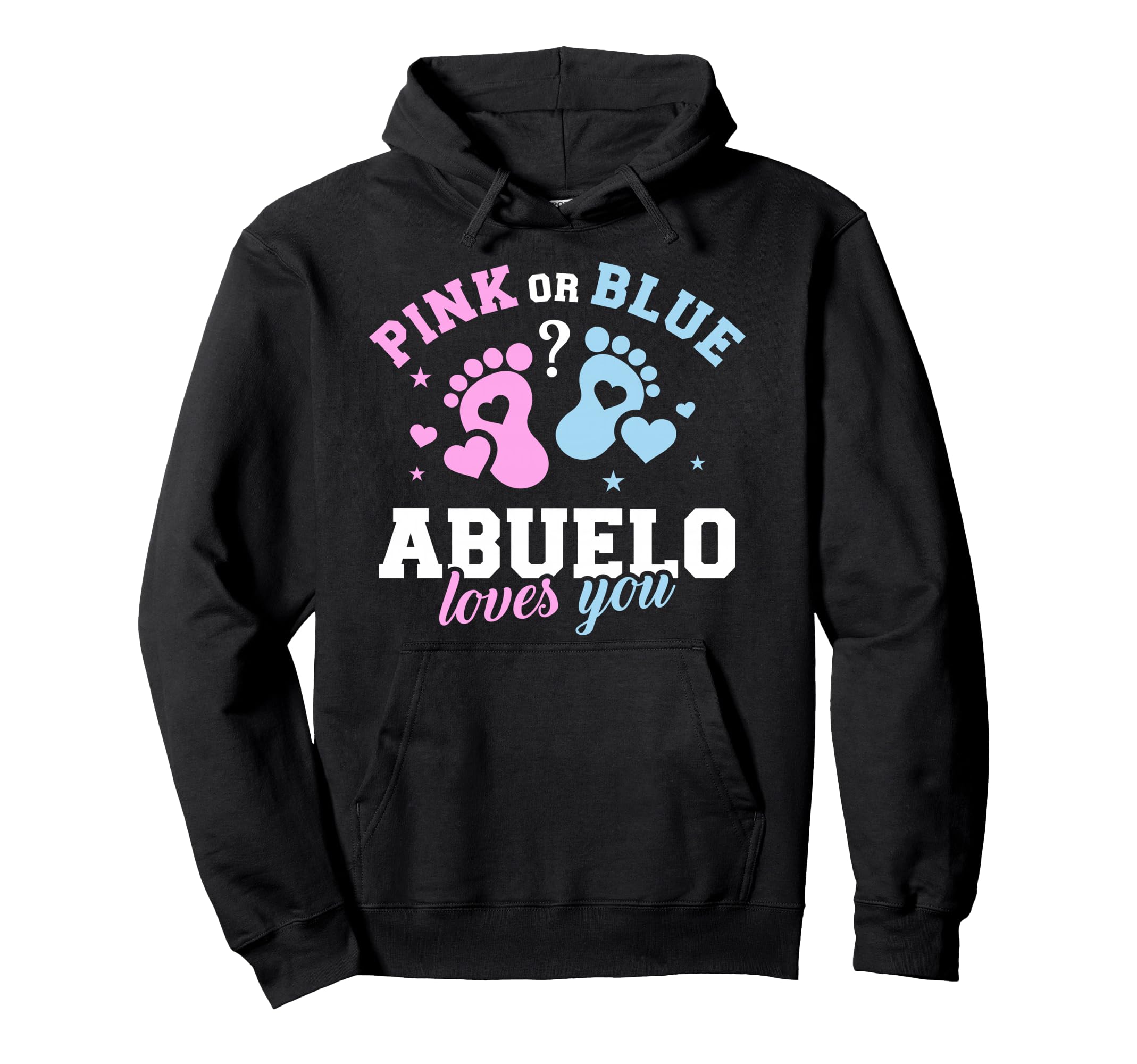 Gender Reveal Abuelo Grandpa Hoodie - Trendy Graphic for Adults - T-Shirt, Sweatshirt, Hoodie