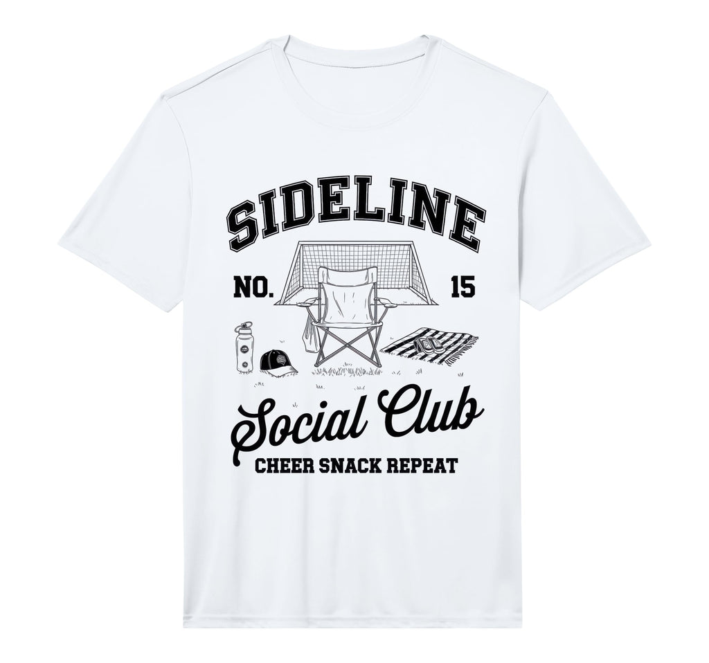Sideline Social Club Soccer Mom Game T-Shirt - Aesthetic Graphic Men Women - T-Shirt, Sweatshirt, Hoodie