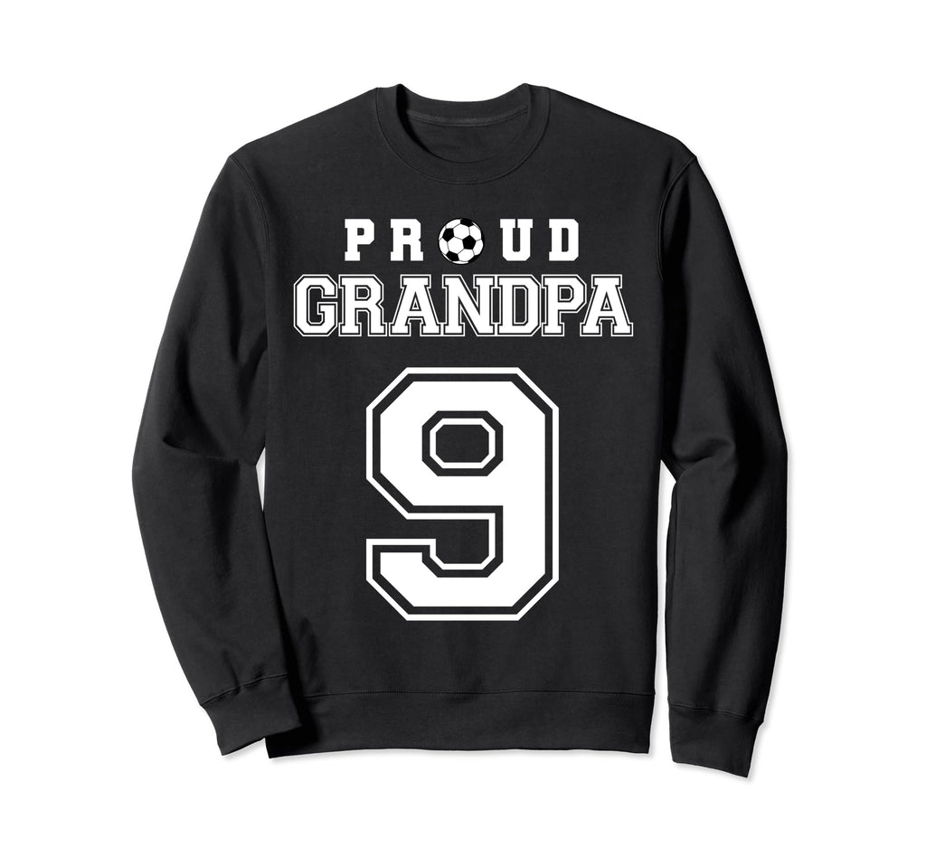 Number 9 Custom Proud Soccer Futbol Sweatshirt - Trendy Graphic Unisex - T-Shirt, Sweatshirt, Hoodie