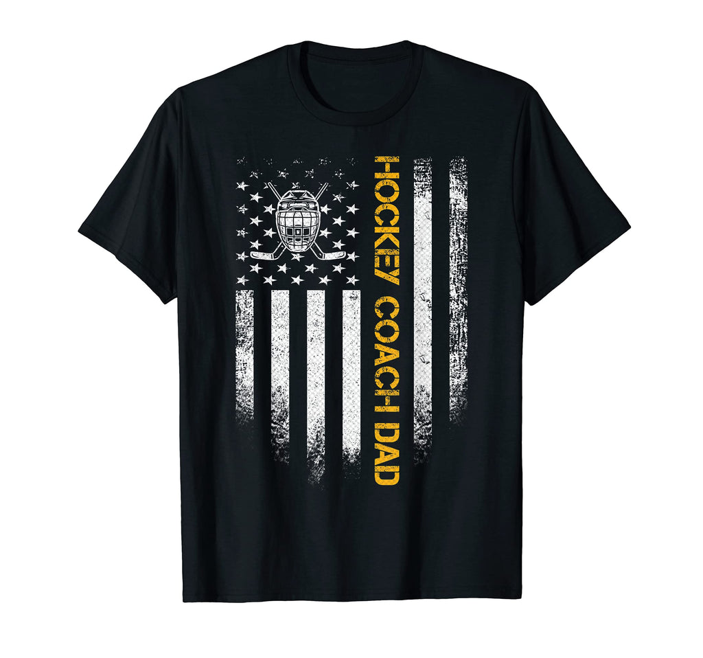 Usa American Flag Proud Ice Hockey T-Shirt - Novelty Apparel Men Women - T-Shirt, Sweatshirt, Hoodie