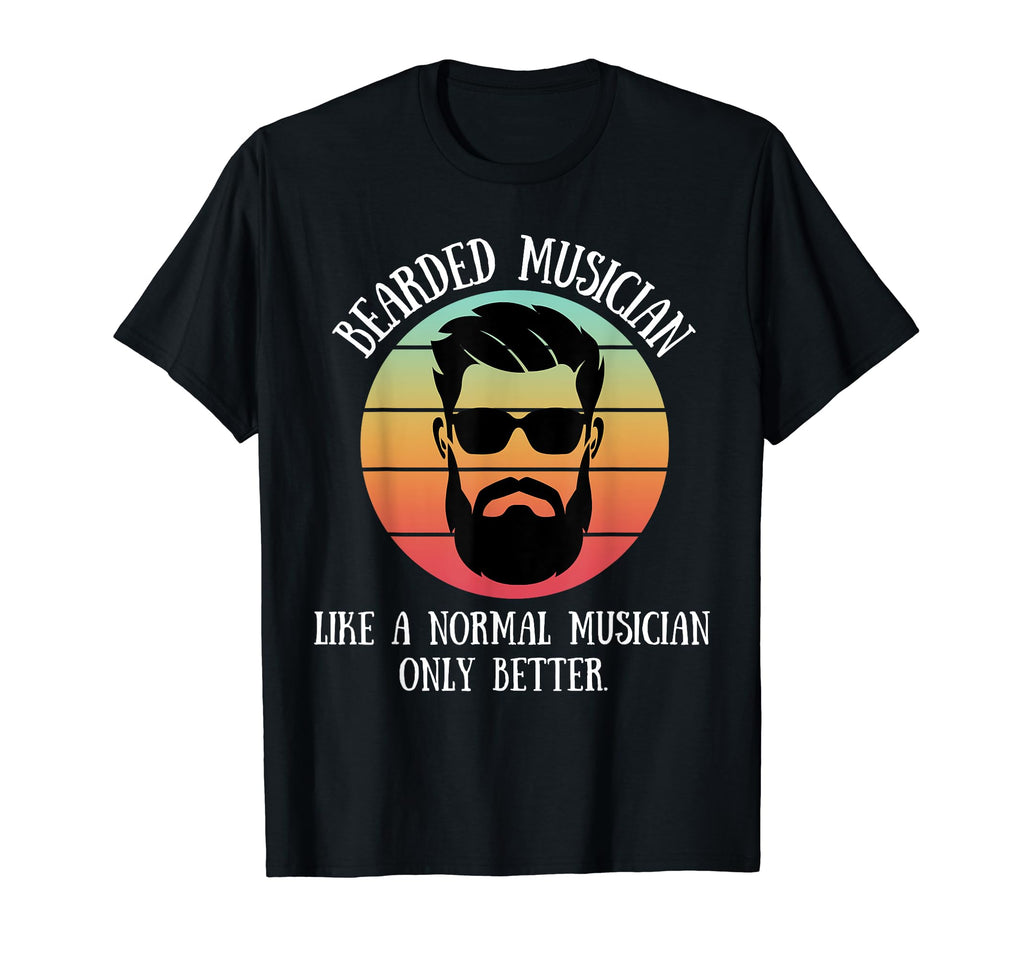 Bearded Musician Mens Beard Dad T-Shirt - Casual Everyday Wear Unisex - T-Shirt, Sweatshirt, Hoodie