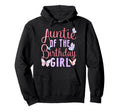 Auntie Birthday Butterfly Party Matching Hoodie - Streetwear Style Unisex - T-Shirt, Sweatshirt, Hoodie