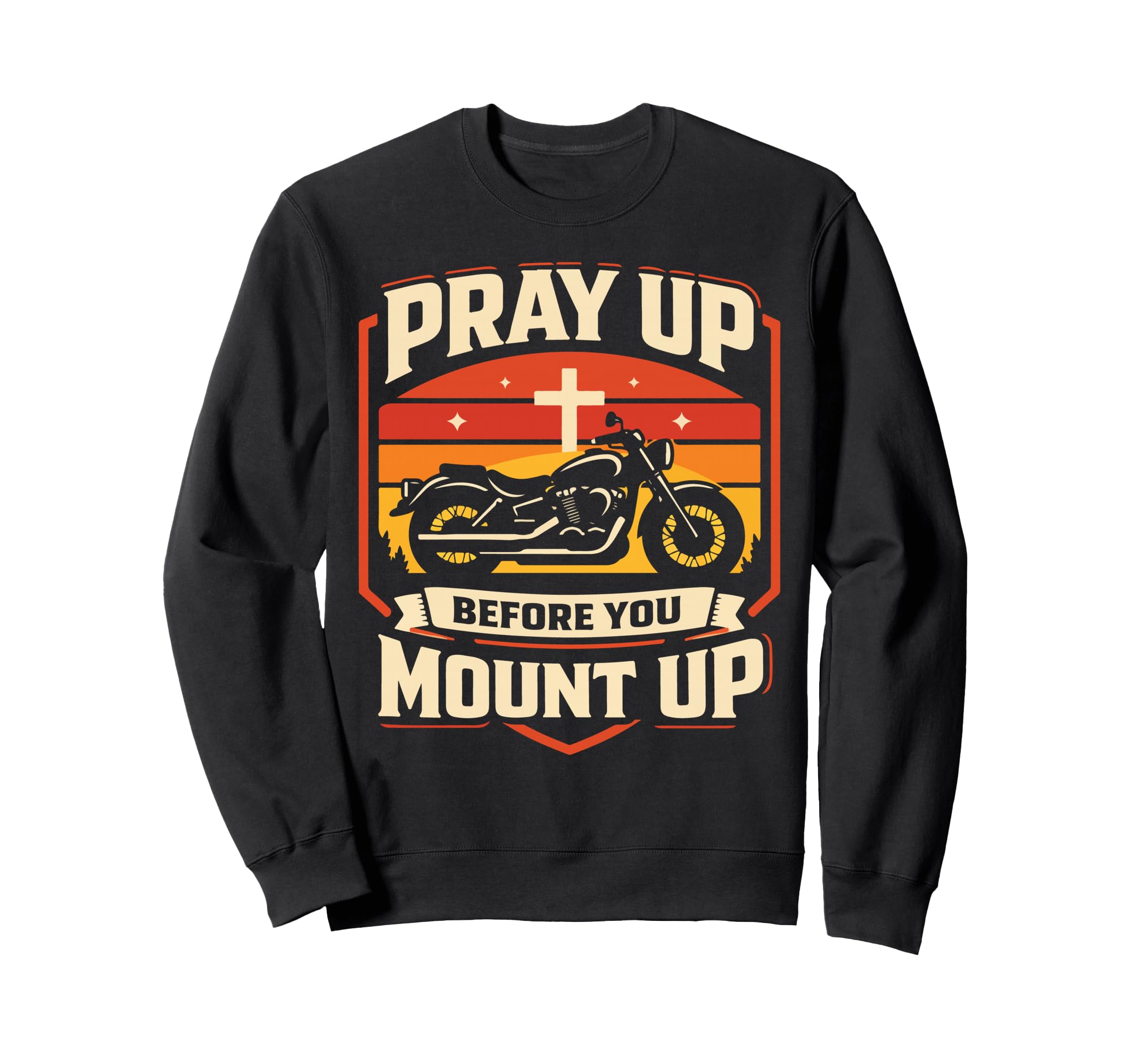 Christian Motorcycle Biker Sweatshirt - Casual Everyday Wear for Adults - T-Shirt, Sweatshirt, Hoodie