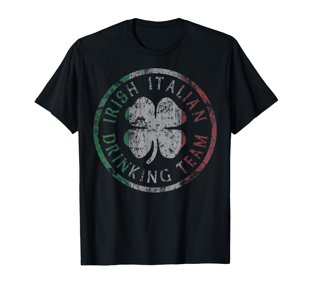 Irish Italian Drinking Team St Patricks T-Shirt - Minimalist Print Unisex - T-Shirt, Sweatshirt, Hoodie