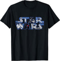 Logo Millennium Falcon and Death Star - Adult & Kids T-Shirts, Sweatshirts & Hoodies apparel design preview 1