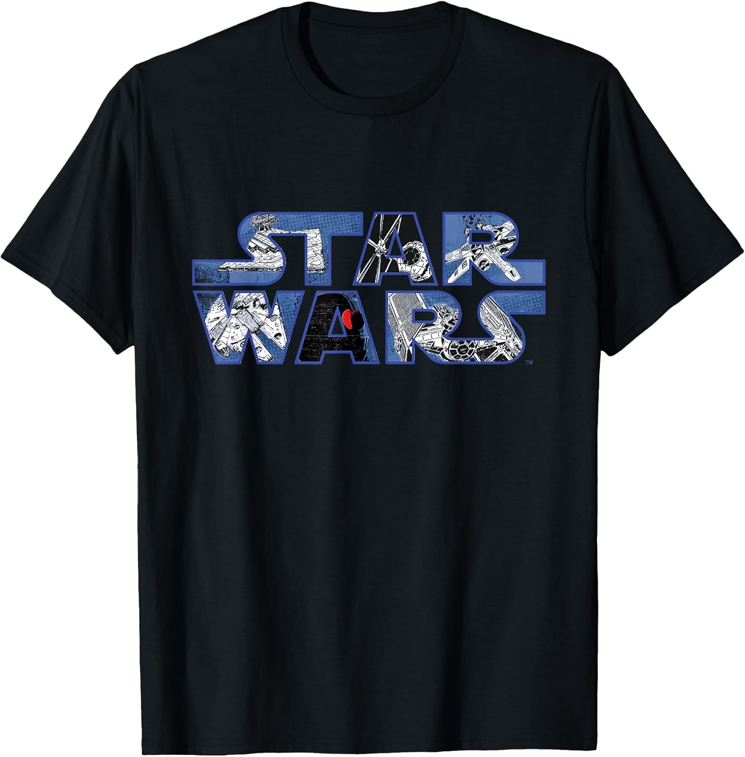 Logo Millennium Falcon and Death Star - Adult & Kids T-Shirts, Sweatshirts & Hoodies apparel design preview 1