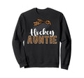 Hockey Auntie Leopard Ice Hockey Sweatshirt - Casual Everyday Wear Unisex - T-Shirt, Sweatshirt, Hoodie