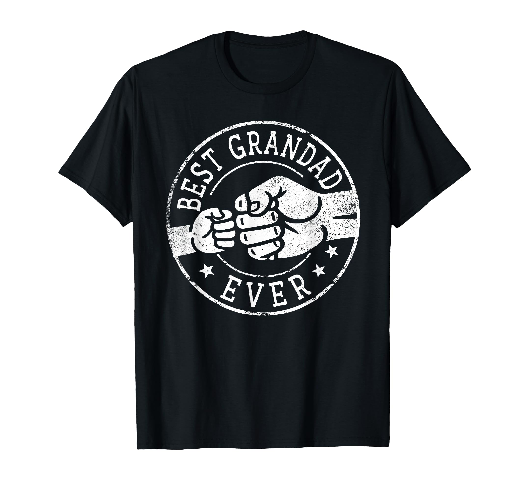 Best Grandad Ever Fist Bump Circle T-Shirt - Minimalist Print Men Women - T-Shirt, Sweatshirt, Hoodie