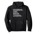 Husband Dad Biker Funny Motorcycle Dirt Hoodie - Graphic Print Men Women - T-Shirt, Sweatshirt, Hoodie