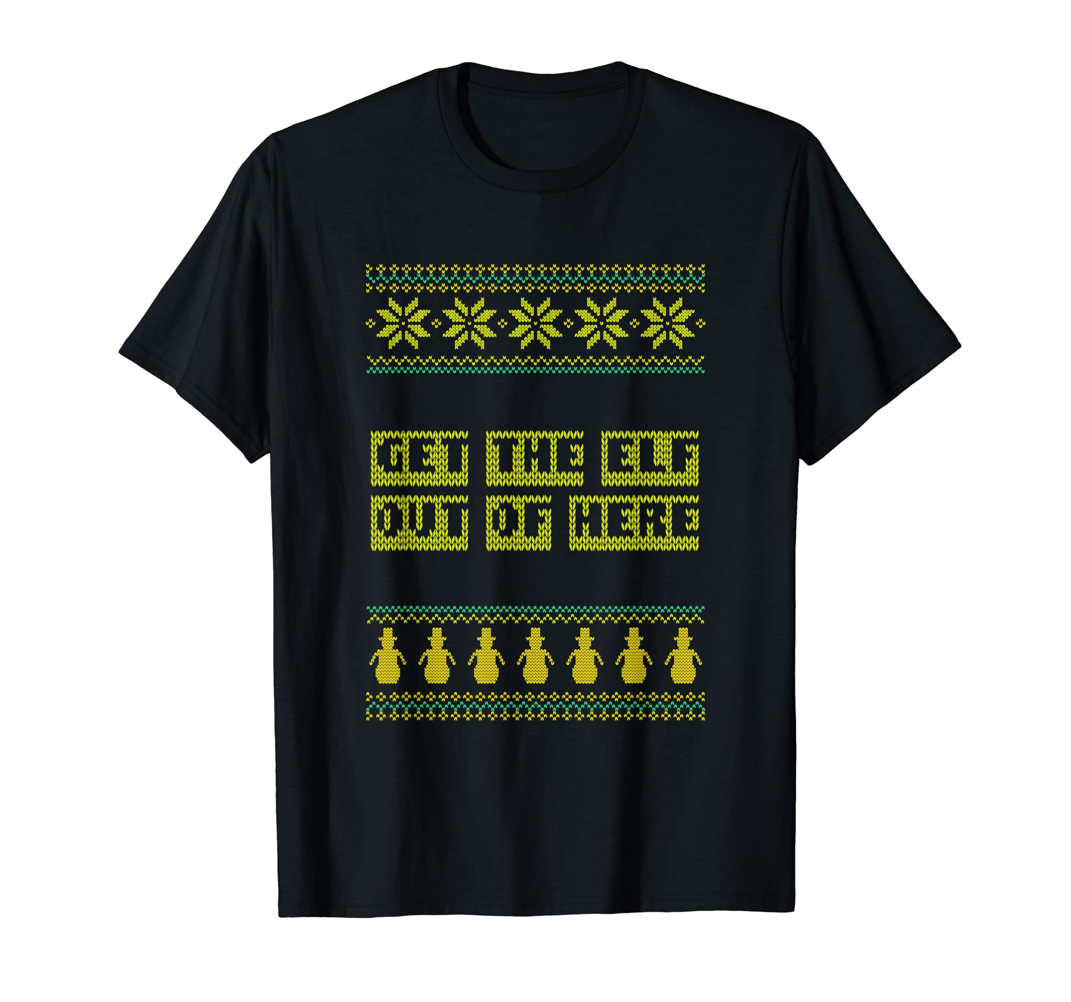 Get Elf Out Here Dad Jokes Punchline T-Shirt - Graphic Print Men Women - T-Shirt, Sweatshirt, Hoodie