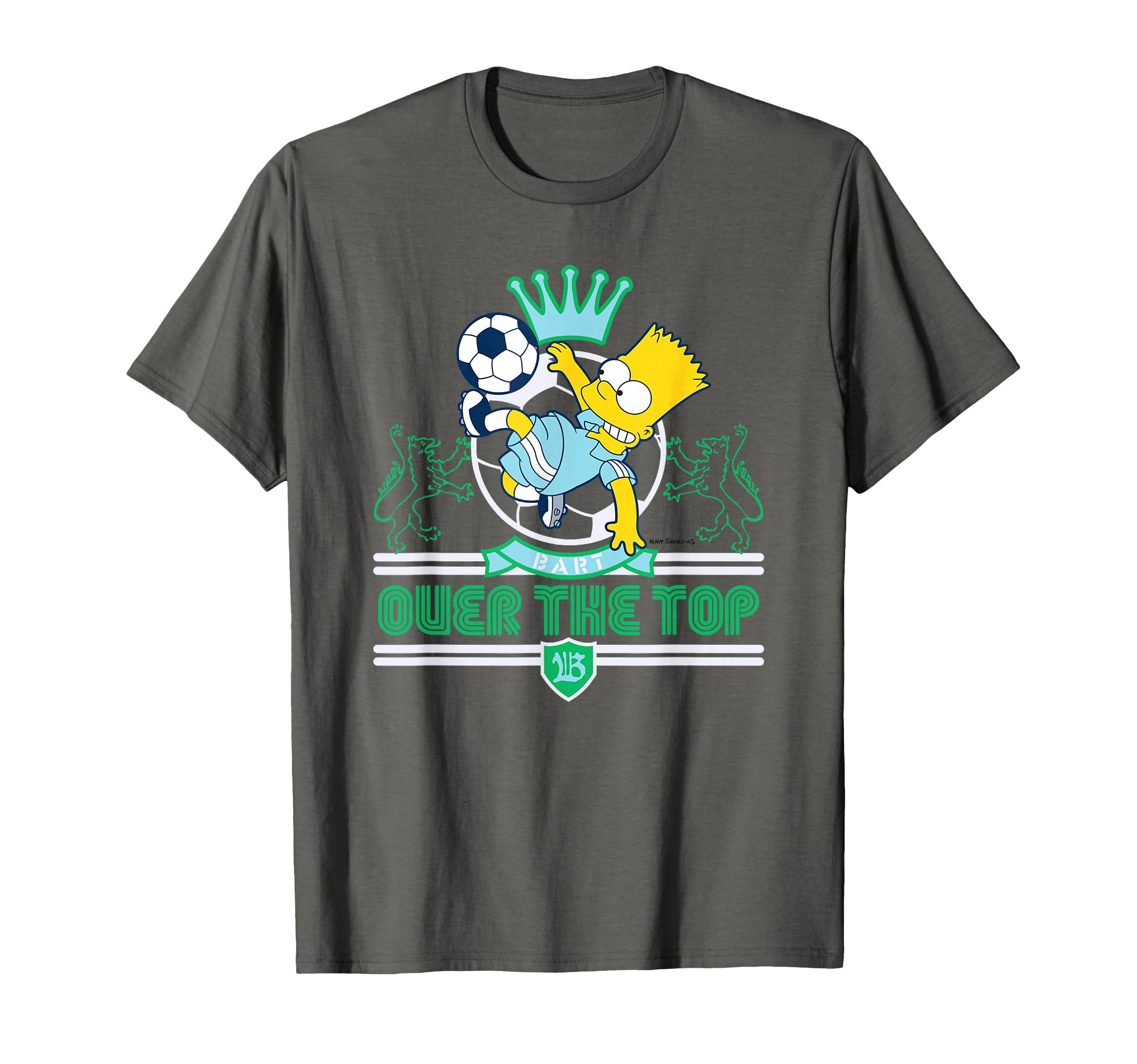 Simpsons Bart Over Soccer Player T-Shirt - Unique Graphic for Adults - T-Shirt, Sweatshirt, Hoodie