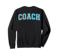 Coach Sports Trainer Varsity Cyan Sweatshirt - Unique Graphic Men Women - T-Shirt, Sweatshirt, Hoodie