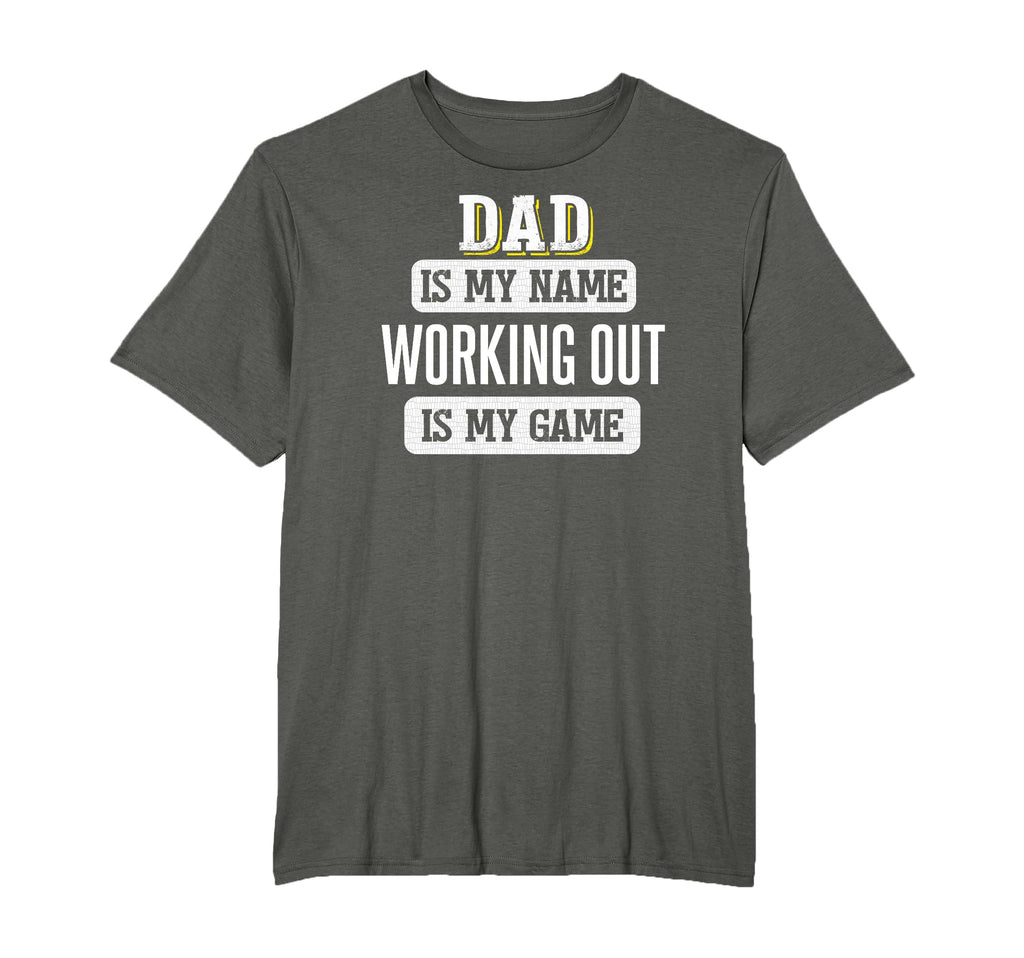 Funny Working Out Gift Dad Fathers T-Shirt - Custom Art Print for Adults - T-Shirt, Sweatshirt, Hoodie