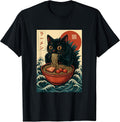 Funny Catzilla Anime Ramen Japanese Cat Gifts Men - Adult & Kids T-Shirts, Sweatshirts & Hoodies apparel design preview 1