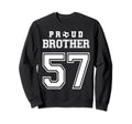 Number 57 Custom Proud Soccer Sweatshirt - Trendy Graphic for Adults - T-Shirt, Sweatshirt, Hoodie