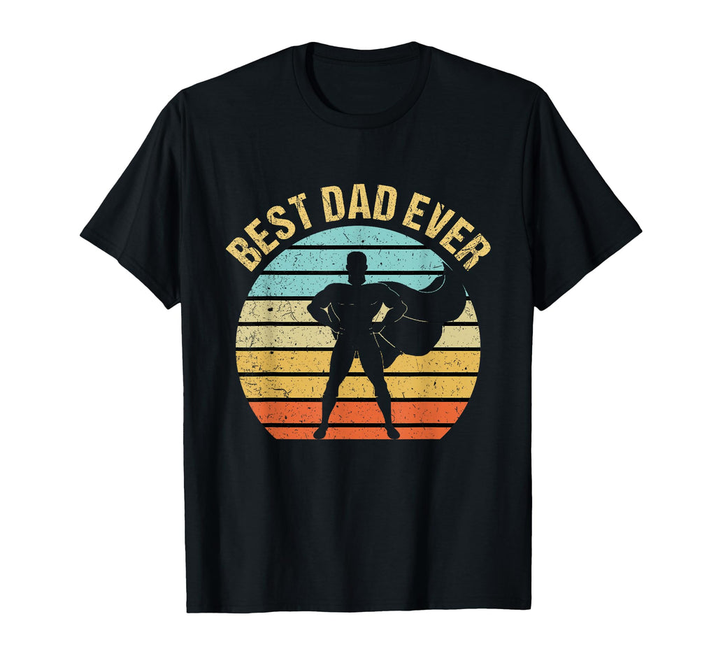Mens Best Dad Ever Superhero Fathers Day T-Shirt - Unique Graphic Unisex - T-Shirt, Sweatshirt, Hoodie