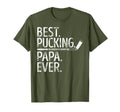 Mens Ice Hockey Best Pucking Papa T-Shirt - Custom Art Print for Adults - T-Shirt, Sweatshirt, Hoodie