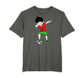 Dabbing Soccer Morocco Football T-Shirt - Custom Art Print Men Women - T-Shirt, Sweatshirt, Hoodie