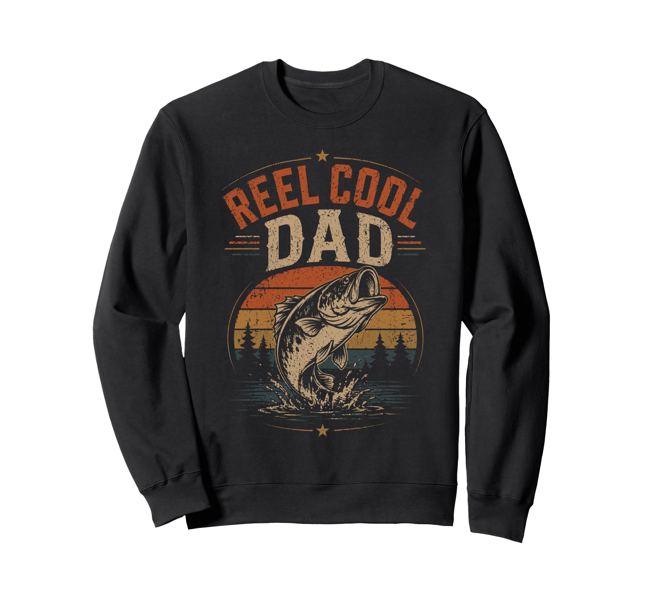 Reel Dad Fishing Fathers Day Fishing Sweatshirt - Custom Art Print Unisex - T-Shirt, Sweatshirt, Hoodie