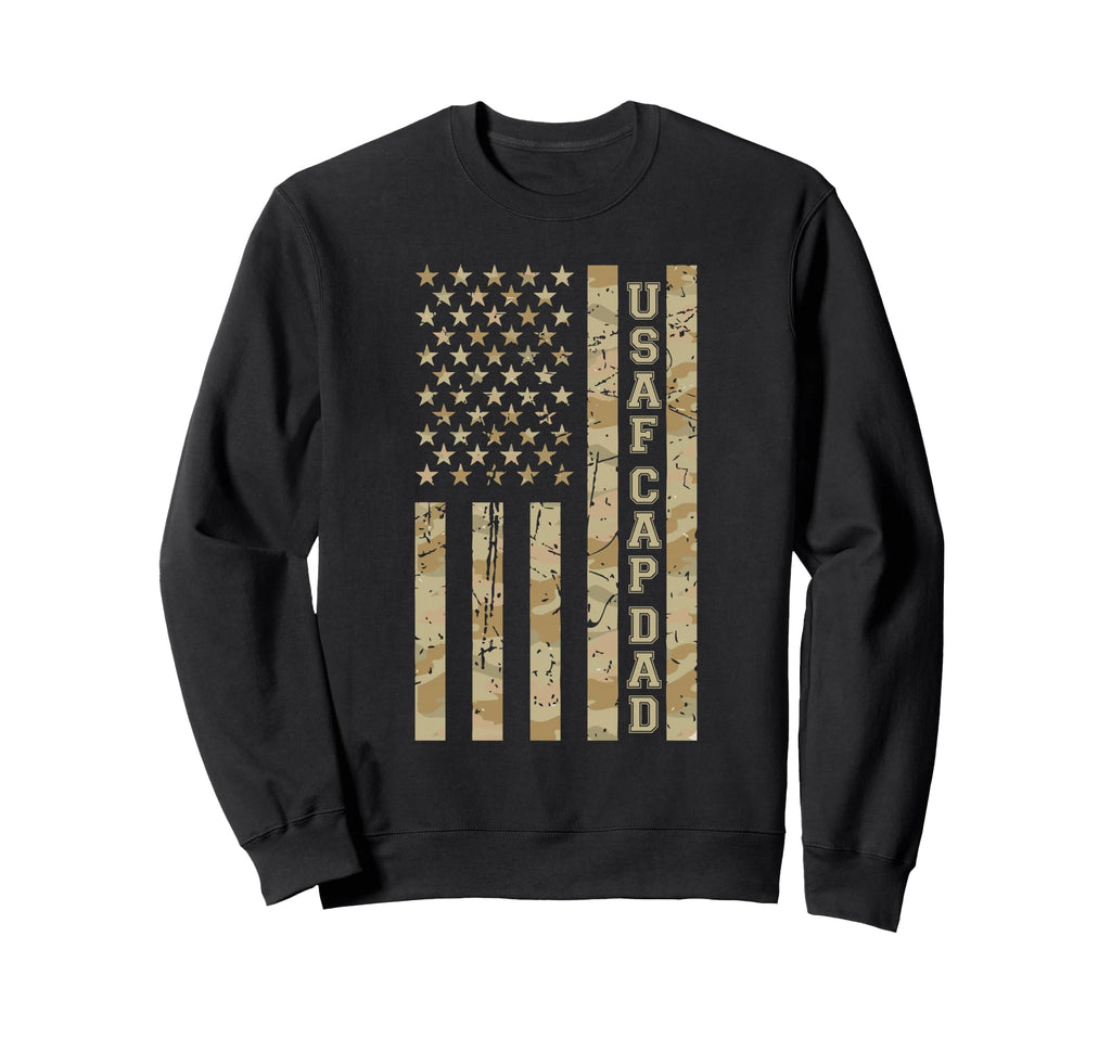 Usaf Cap Dad Proud Dad Military Sweatshirt - Minimalist Print Unisex - T-Shirt, Sweatshirt, Hoodie